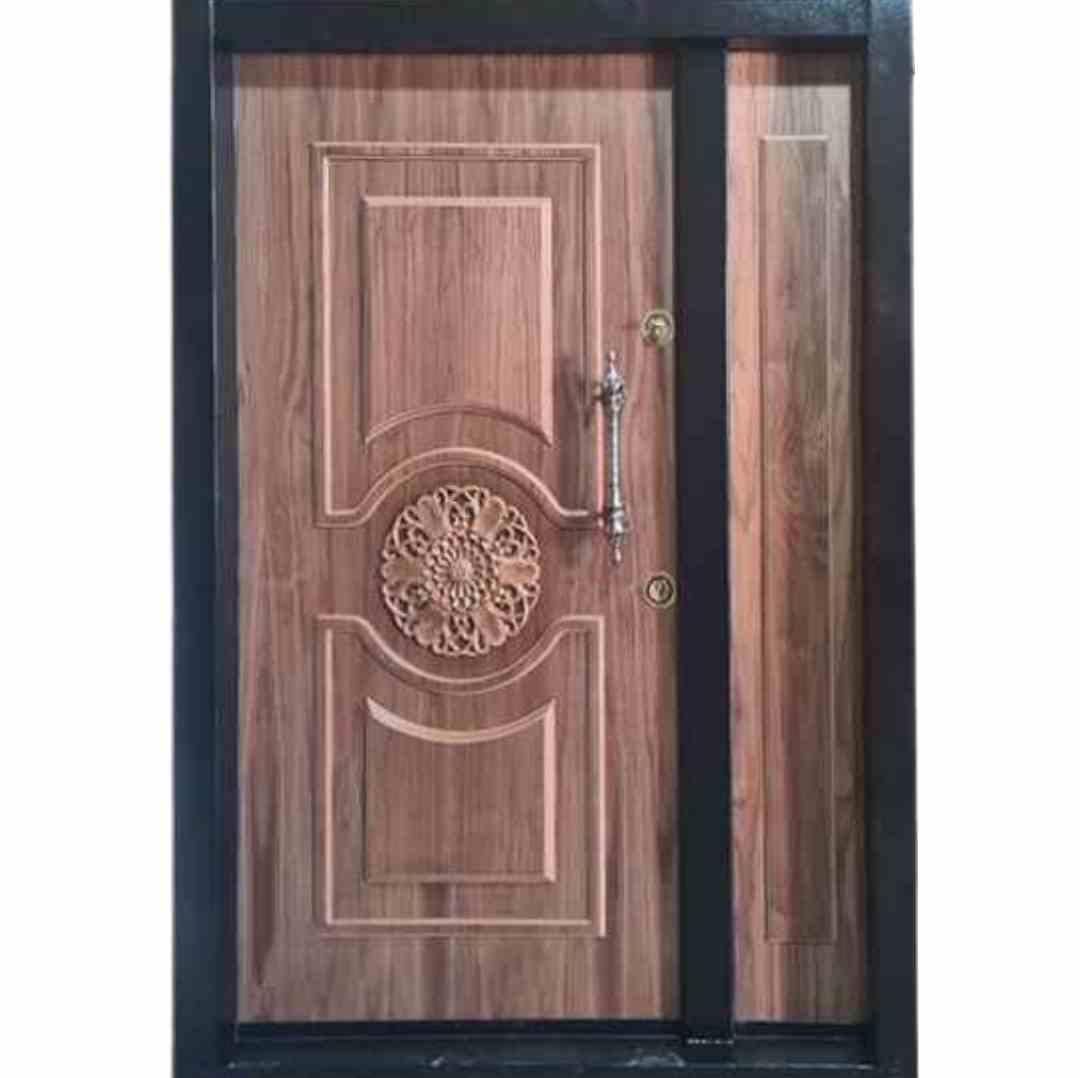 درب ضد سرقت دو لنگه لوکس چوبی کد 109