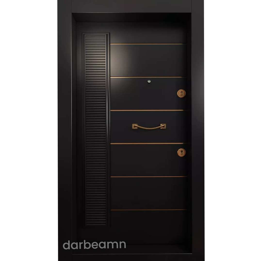 درب ضد سرقت لوکس مشکی مدرن کد 106